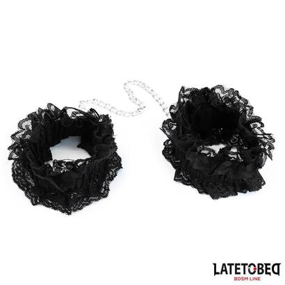esposas-para-pies-de-encaje-elastico-negro