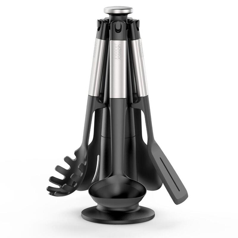joseph-joseph-elevate-5-teiliges-silikon-untensilien-set-stander
