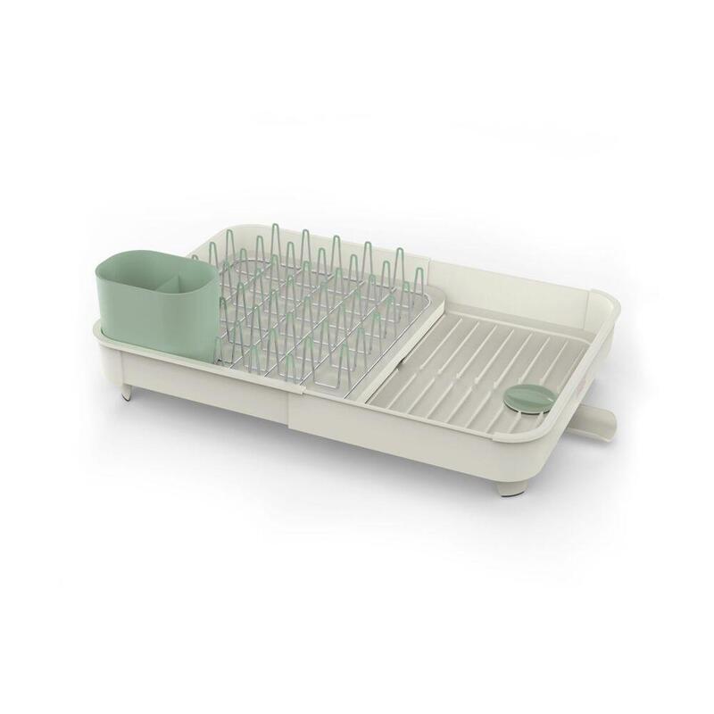 joseph-joseph-extend-stone-green-expandable-dish-drainer
