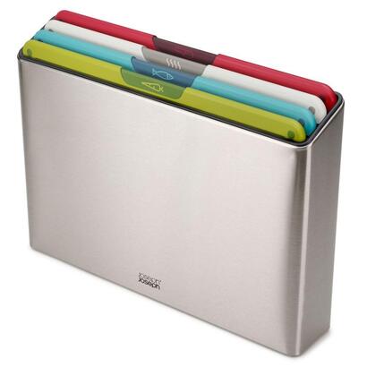 joseph-joseph-folio-icon-steel-4-teiliges-schneidebrett-set