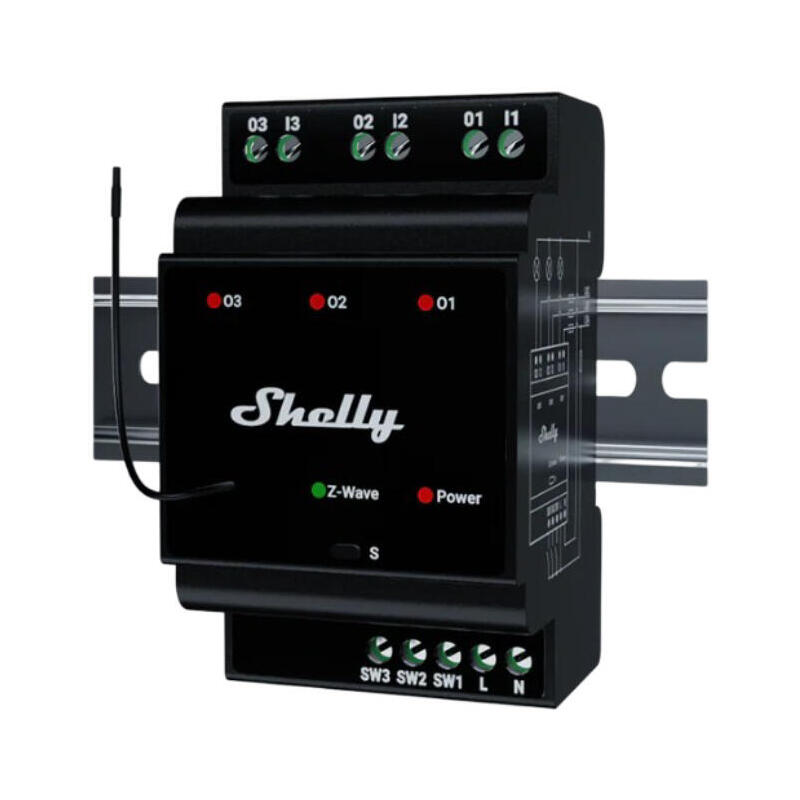 shelly-wave-pro-3-alimentacion-del-rele-negro