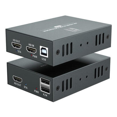 levelone-hdmi-over-cat5-6-extender-kit-4k-100m-negro