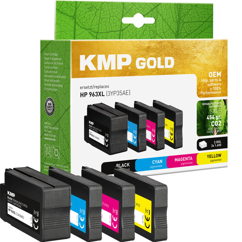 kmp-gold-cartucho-hp-963xl-3yp35ae-multipack-c-m-y-b-remanufactured kmp-gold-cartucho-hp-963xl-3yp35ae-multipack-c-m-y-b-remanufactured