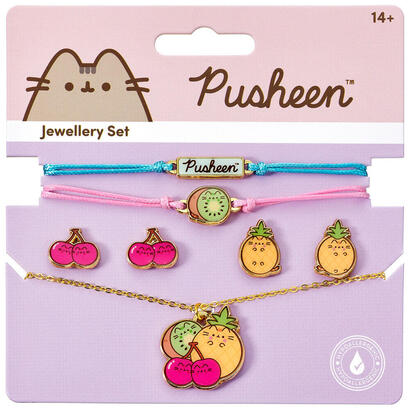 set-colgante-pulsetas-pendientes-pusheen
