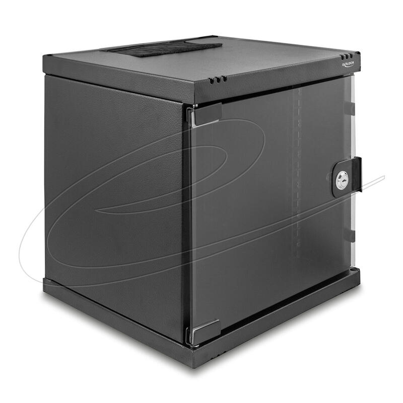 delock-43422-10-armario-de-red-6u-con-puerta-de-cristal-para-montaje-en-soporte-o-pared-240-mm-de-profundidad-capacidad-de-carga