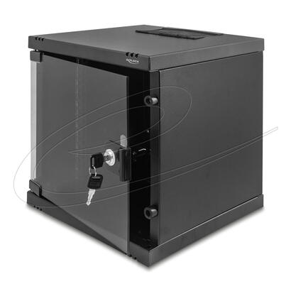 delock-43422-10-armario-de-red-6u-con-puerta-de-cristal-para-montaje-en-soporte-o-pared-240-mm-de-profundidad-capacidad-de-carga