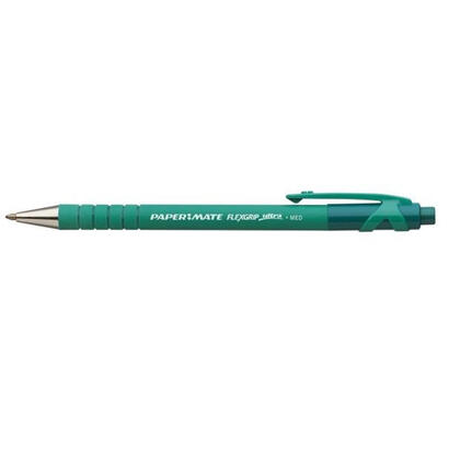 boligrafo-papermate-flexgrip-ultra-verde-de-punta-retractil-con-pulsador-medio-12-pieza