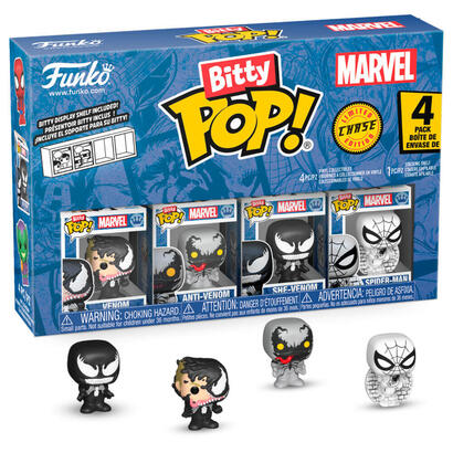 blister-4-figuras-bitty-pop-marvel-spider-man-venom