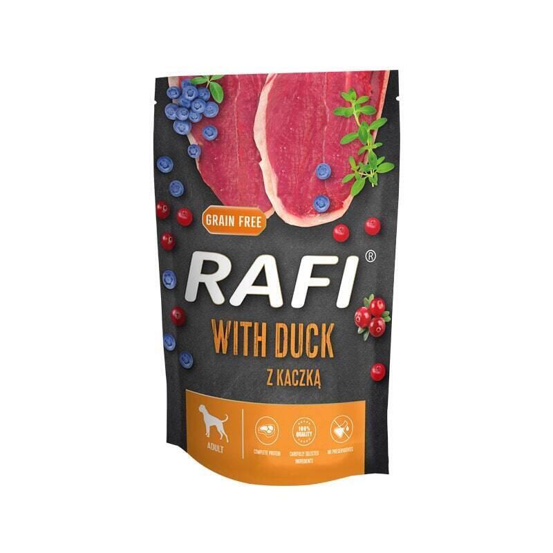 dolina-noteci-rafi-with-duck-comida-humeda-para-perros-500g
