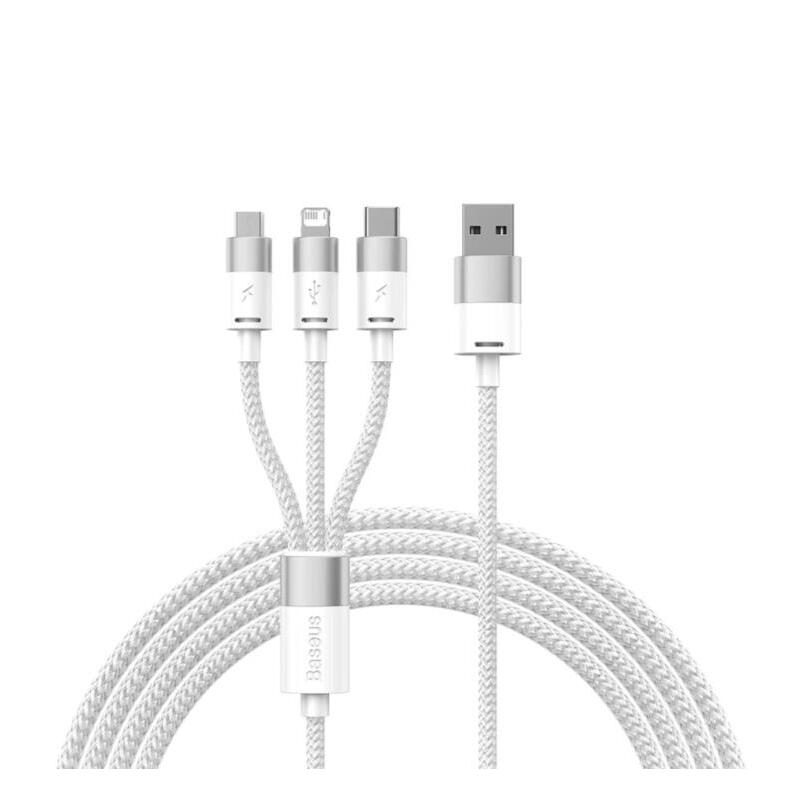 kabel-usb-3w1-baseus-starspeed-usb-c-micro-usb-lightning-35a-12m-bialy kabel-usb-3w1-baseus-starspeed-usb-c-micro-usb-lightning-35a-12m-bialy