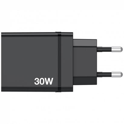 verbatim-cargador-chr-30eu1-30w-gan-negro-2x-usb-a-1x-usb-a-qc-1x-usb-c-pd