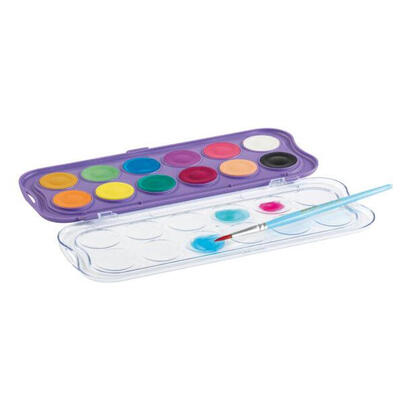 giotto-candy-collection-estuche-de-12-acuarelas-de-30mm-pincel-colores-brillantes-intensos-y-vivos-muy