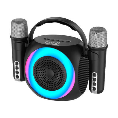 altavoz-cool-bluetooth-universal-musica-6w-mini-karaoke-party-2-microfonos-negro