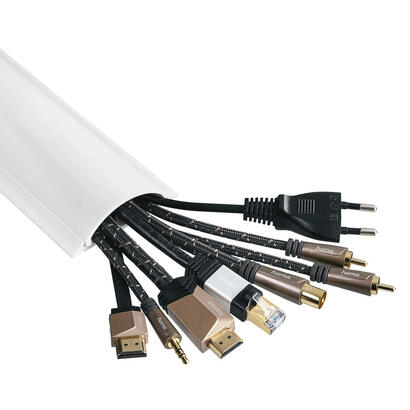 hama-00220984-organizador-de-cables-universal-panel-guiacables-blanco-1-piezas