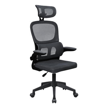 silla-mgc-ergo-pro-negro-mars-gaming-reposabrazos-plegables-soporte-lumbar-activo-altura-ajustable-120-130cm-malla-transpirable-