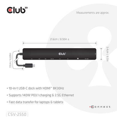 club3d-tragbare-docking-usb-c-2xusb-c-3xusb-a-hdmi-sd-140w-retail