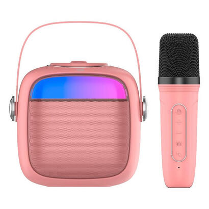 altavoz-karaoke-cool-mini-karaoke-6w-rosa