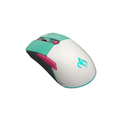 asus-tuf-gaming-mini-hatsune-miku-edition-raton-optico-6-botones-cableado-inalambrico-usb-24-ghz-bluetooth-blanco-turquesa-rosa