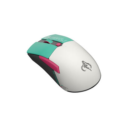 asus-tuf-gaming-mini-hatsune-miku-edition-raton-optico-6-botones-cableado-inalambrico-usb-24-ghz-bluetooth-blanco-turquesa-rosa