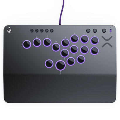 pdp-victrix-pro-ko-leverless-fight-stick-gris-usb-panel-de-mandos-tipo-maquina-recreativa-pc-xbox-series-s-xbox-series-x