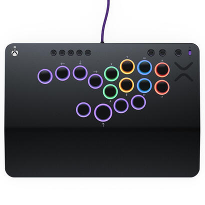 pdp-victrix-pro-ko-leverless-fight-stick-gris-usb-panel-de-mandos-tipo-maquina-recreativa-pc-xbox-series-s-xbox-series-x