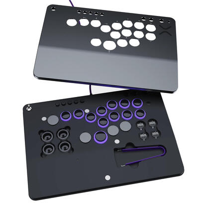 pdp-victrix-pro-ko-leverless-fight-stick-gris-usb-panel-de-mandos-tipo-maquina-recreativa-pc-xbox-series-s-xbox-series-x