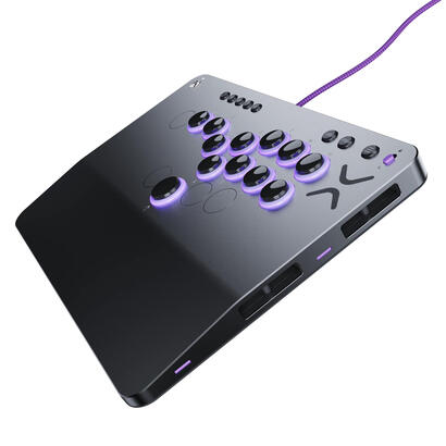 pdp-victrix-pro-ko-leverless-fight-stick-gris-usb-panel-de-mandos-tipo-maquina-recreativa-pc-xbox-series-s-xbox-series-x