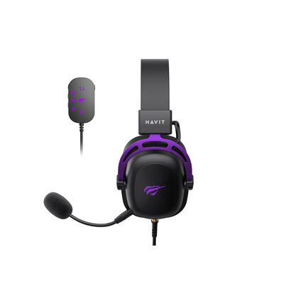 auriculares-havit-h2002cu-para-juegos-negro-y-morado