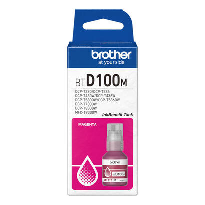 tinta-brother-btd100m-genuine-magenta-ink-bottle