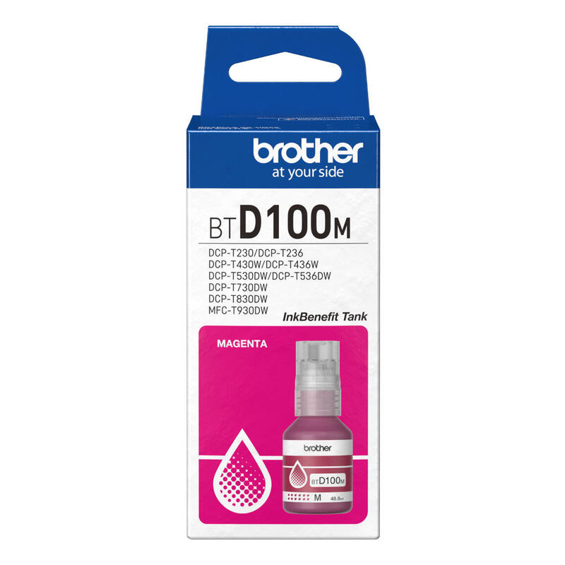 tinta-brother-btd100m-genuine-magenta-ink-bottle