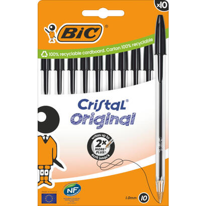 boligrafo-cristal-negro-blister-10-uds