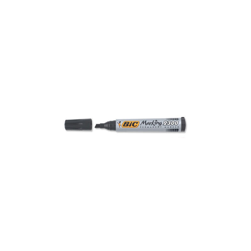 marcador-permanente-negro-2300-punta-biselada-caja-12-uds
