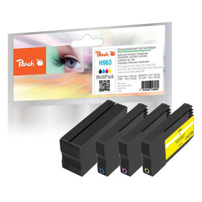 tinta-peach-hp-nr963-multipack-oem-reset-bkmcy-remanufactured