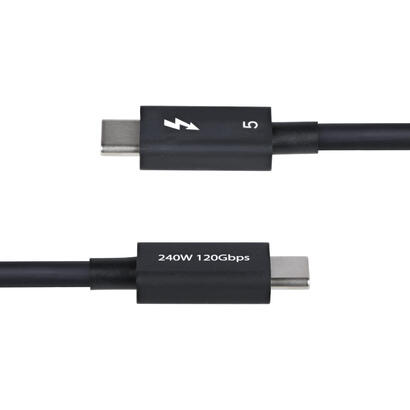 startechcom-tblt5mm80cm240w-cable-thunderbolt-08-m-80-gbits-negro