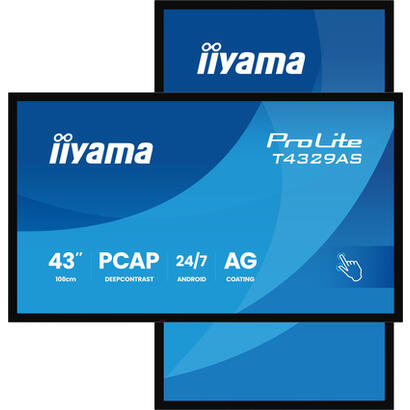 monitor-iiyama-t4329as-b1ag-425-3840-x-2160-pixeles-4k-ultra-hd-led-pantalla-tactil-negro