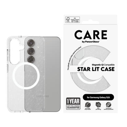 panzerglass-care-by-urban-combat-case-star-lit-w-white-qi-compatible-samsung-galaxy-s25-funda-para-samsung-galaxy-s25-transparen