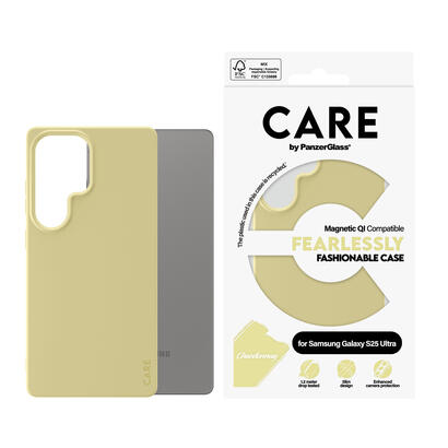 panzerglass-care-by-case-chardonnay-w-qi-compatible-samsung-galaxy-s25-ultra-funda-para-samsung-galaxy-s25-ultra-amarillo