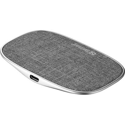 sandberg-wireless-charger-deck-15w-universal-aluminio-gris-usb-cargador-inalambrico-interior