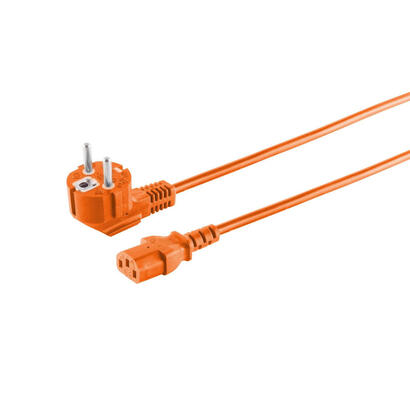 power-cord-schuko-angled-c13-18m-orange-microconnect