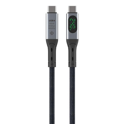 cable-4smarts-541438-usb-usb4-gen-2x2-15-m-usb-c-negro-gris