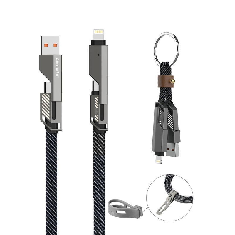 cable-4smarts-usb-c-combocord-flat-240w-15m-keyring-cable cable-4smarts-usb-c-combocord-flat-240w-15m-keyring-cable