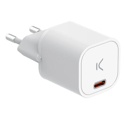 cargador-de-pared-ksix-gan-usb-c-mini-30w-blanco