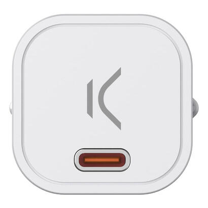 cargador-de-pared-ksix-gan-usb-c-mini-30w-blanco