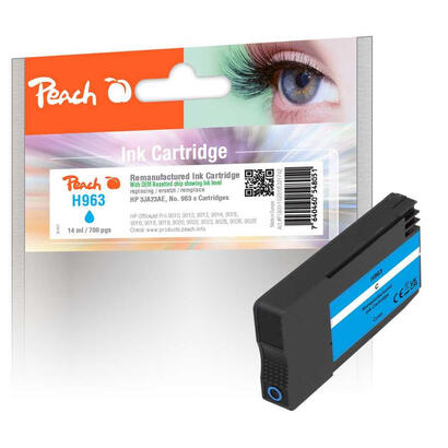 tinta-peach-hp-nr963-3ja23ae-cyan-oem-reset-ink-level-remanufactured
