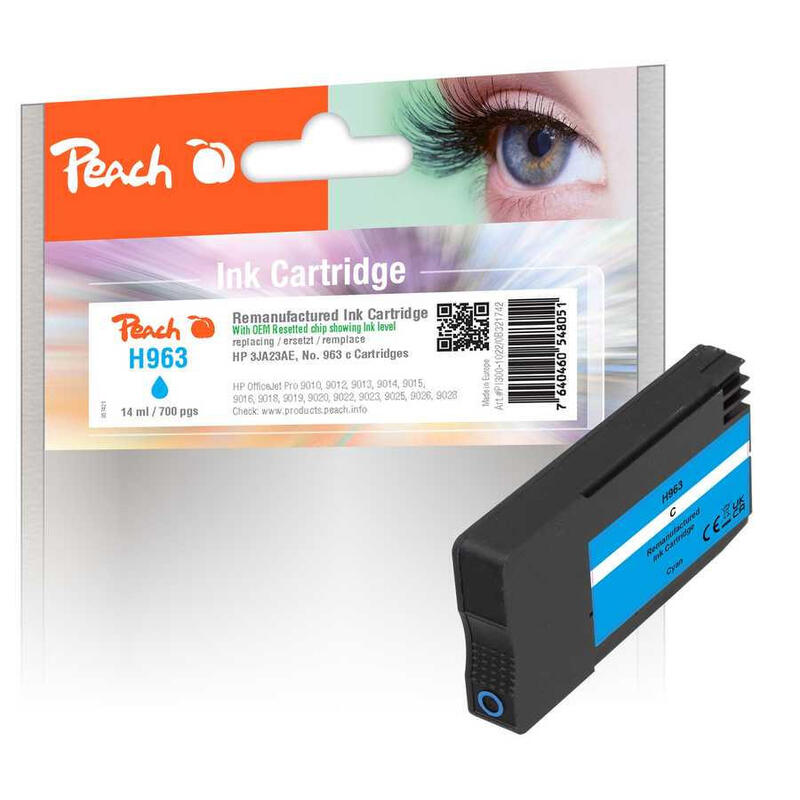 tinta-peach-hp-nr963-3ja23ae-cyan-oem-reset-ink-level-remanufactured tinta-peach-hp-nr963-3ja23ae-cyan-oem-reset-ink-level-remanufactured