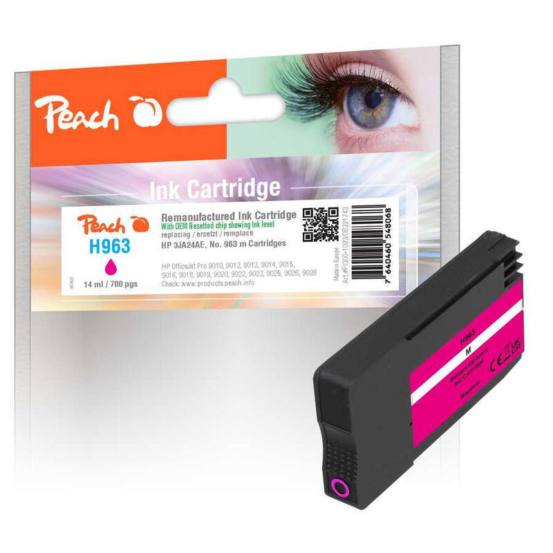 tinta-peach-hp-nr963-3ja24ae-magenta-oem-reset-ink-level-remanufactured