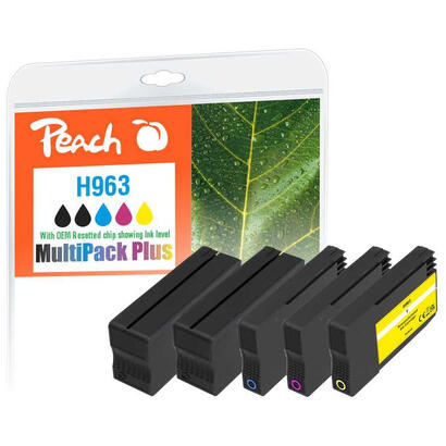 tinta-peach-hp-nr963-multipack-plus-oem-reset-2xbkcmy-remanufactured