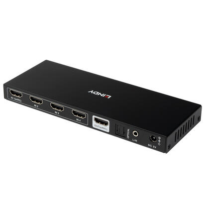 lindy-38386-interruptor-kvm-negro
