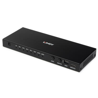 lindy-38386-interruptor-kvm-negro