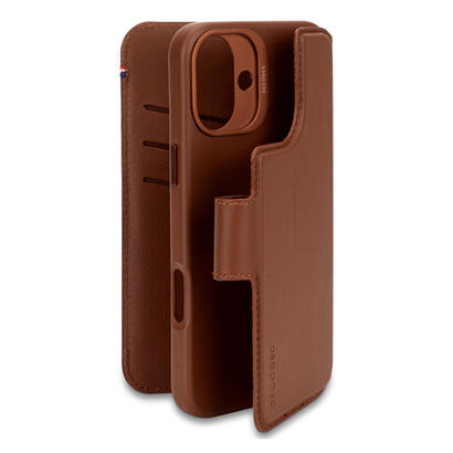 decoded-leather-detachable-wallet-funda-para-iphone-16-plus-17-cm-67-funda-cartera-marron
